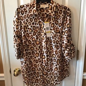 Leopard print blouse